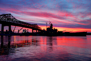Fall River Heritage State Park is a state park in Fall River, Massachusetts, USA. The park sits on the shoreline of the Taunton River next to the Charles M. Braga Jr. Memorial Bridge and across from the World War II battleship, the U.S.S. Massachusetts.